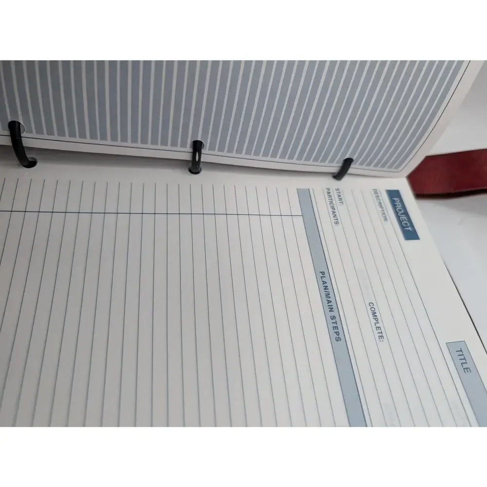 Day Planner Inc. Classic Edition Zippered Organizer Planner Burgundy VTG